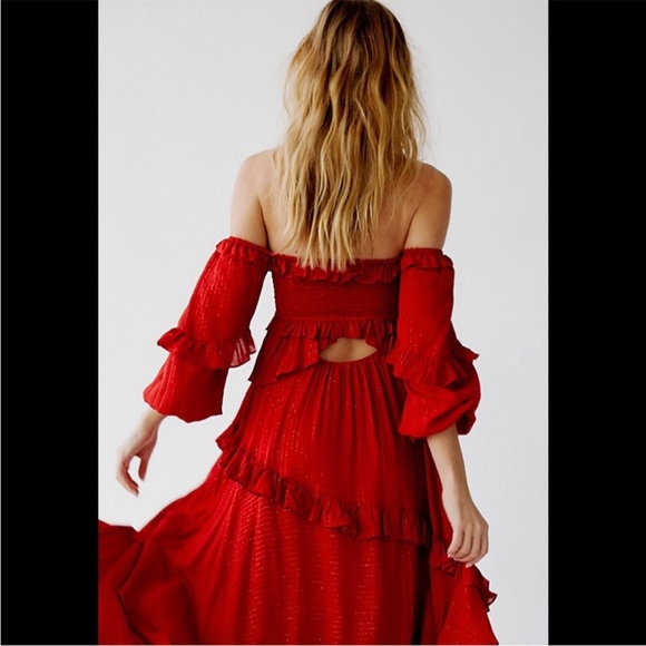 Spell And The Gypsy Collective Clementine Mermaid Off The Shoulder Ruffle Dress - Picture 8 of 8